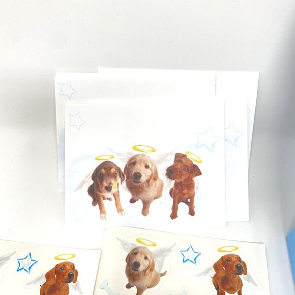 Scholastic Li'l Angels Puppy Dog Stationery Kit Magnetic Closure Box Preowned - Picture 7 of 12
